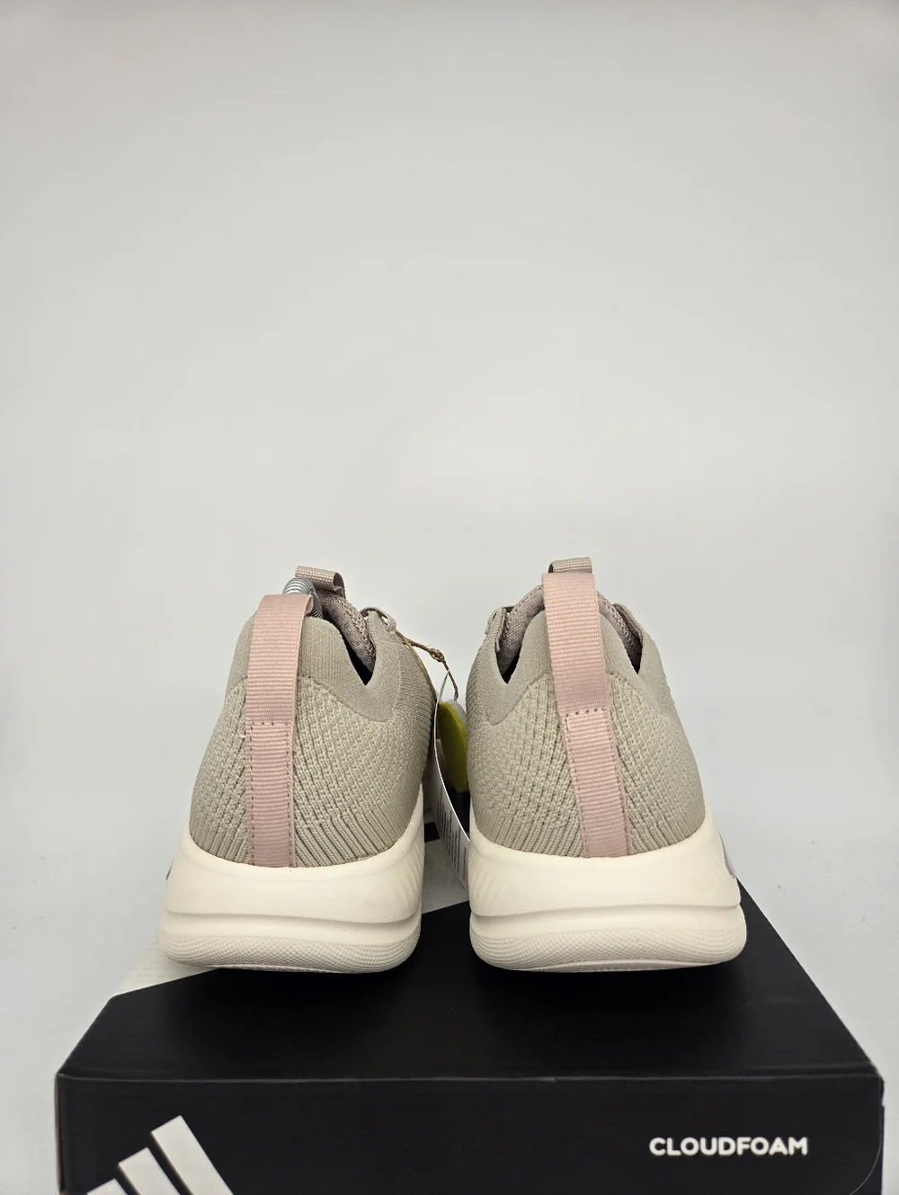 adidas Women's Cloudfoam Flex Slounge KI3455 Wonder Beige Shoes Size 8 Wide - Picture 4 of 8